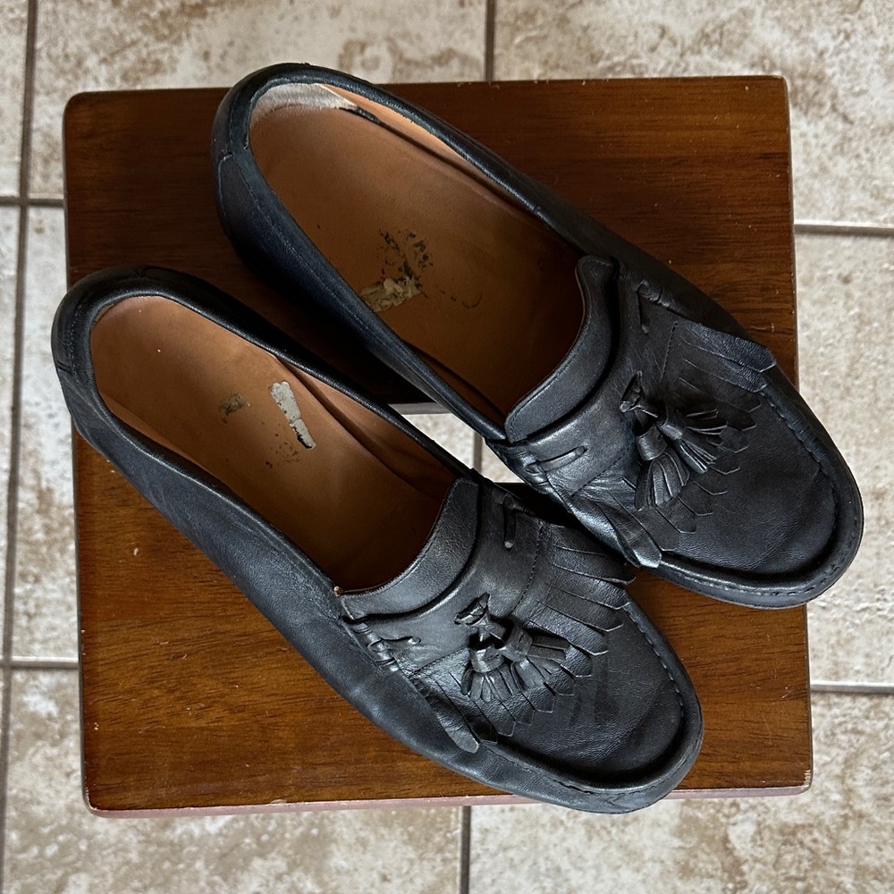 Salvatore Ferragamo Black Leather Loafers